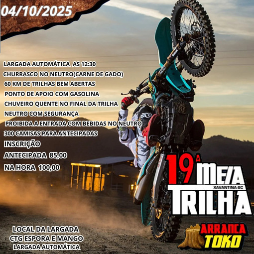 Event cover 19 Meia Trilha Arranca Toko