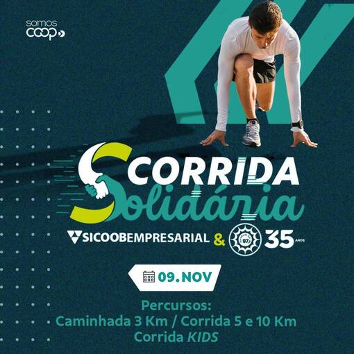 Capa do evento CORRIDA SOLIDRIA SICOOB EMPRESARIAL 2025