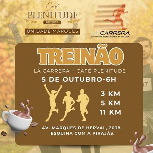 Couverture de l'vnement TREINO CAF PLENITUDE - LACARRERA