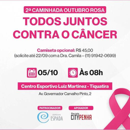 Copertura dell'evento TODOS JUNTOS PELO CNCER