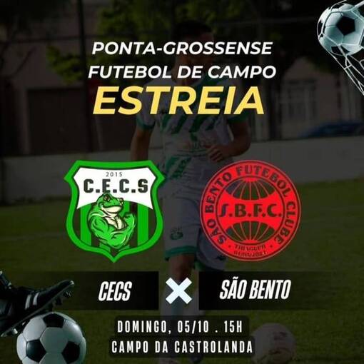 Capa do evento CECS X SO BENTO (FUTEBOL DE CAMPO)