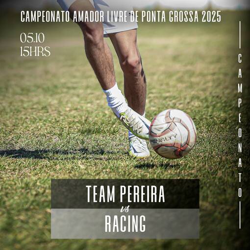 Event cover Campeonato Amador Livre de Ponta Grossa - 05/10/2025