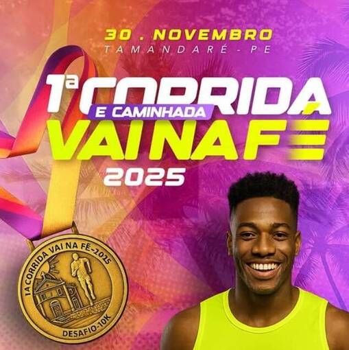 Capa do evento 1 CORRIDA E CAMINHADA VAI NA F