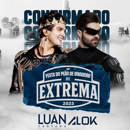 Event cover FESTA DO PEO - EXTREMA MG - DJ ALOK & LUAN SANTANA - SEXTA 17