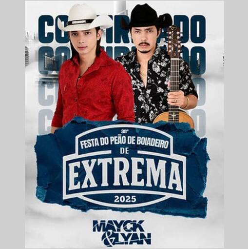Event cover FESTA DO PEO - EXTREMA MG - MAYCK & LIAN - DOMINGO 26