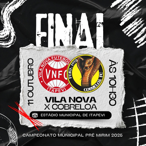 Event cover Campeonato Municipal Pr Mirim 2025 - Vila Nova X Cobreloa 