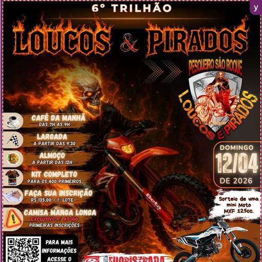 Event cover 6 Trilhao Loucos e Pirados