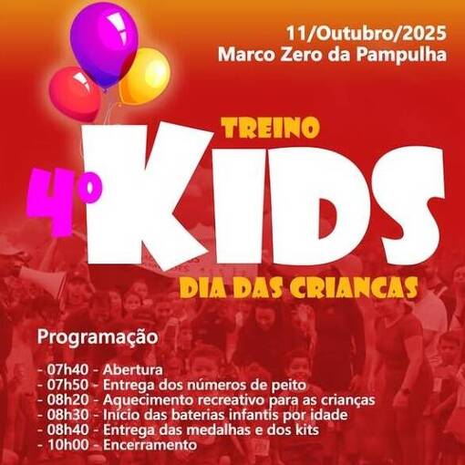 Event cover 4 Treino Kids Dia das crianas 