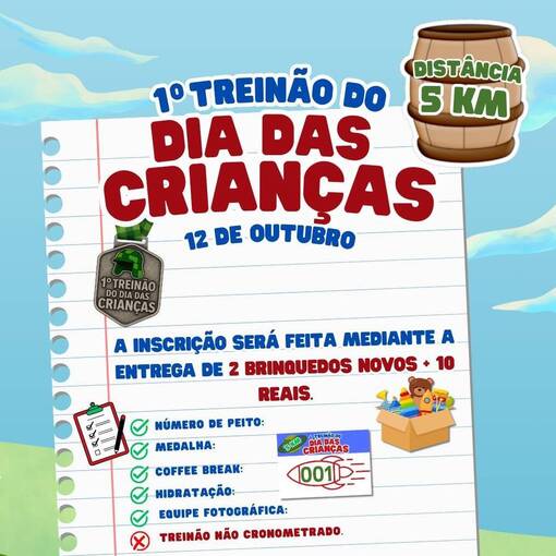 Event cover 1 Treino do dia das crianas - Crabas