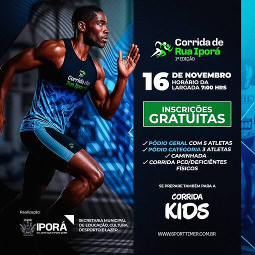 Event cover Corrida de Rua Ipor 1 Edio
