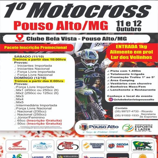 Portada del evento Motocross Pouso Alto