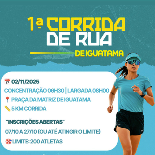 Event cover 1 Corrida de rua de Iguatama