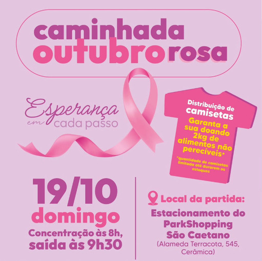 Event cover Caminhada do Outubro Rosa 2025 - So Caetano do Sul