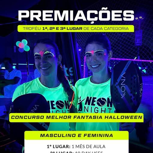Event cover 2 Neon Night Halloween - Beach Tennis
