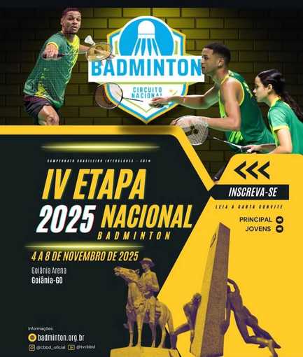 Event cover Capeonato Brasileiro Interclubes -CBI de Badminton 4 etapa do circuito Nacional 2025