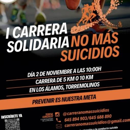 Capa do evento Carrera Solidaria - No ms suicidios