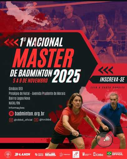 Capa do evento 1 Nacional Master  de Badmintom 2025