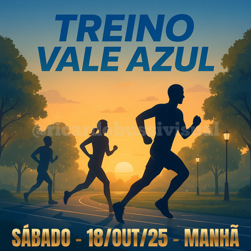 Event cover Treino Vale Azul - Manh Sbado