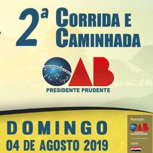 Event cover 2 Corrida e Caminhada de Rua OAB - Presidente Prudente