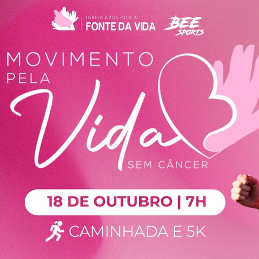 Capa do evento Corrida Movimento pela VIDA SEM CNCER