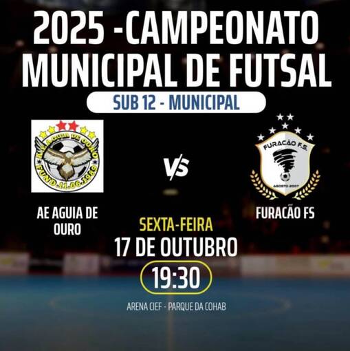 Event cover Seminal Futsal Infantil I guia de Ouro X Furaco 