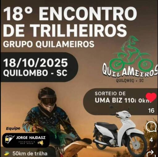 18   ENCONTRO DE TRILHEIROS GRUPO QUILAMEIROS no Fotop