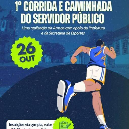 Event cover 1 Corrida e Caminhada do Servidor Pblico de Sabar