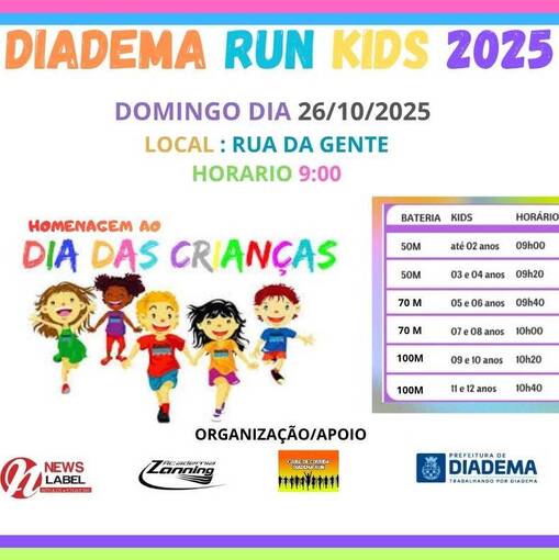 Couverture de l'vnement DIADEMA RUN KIDS 2025