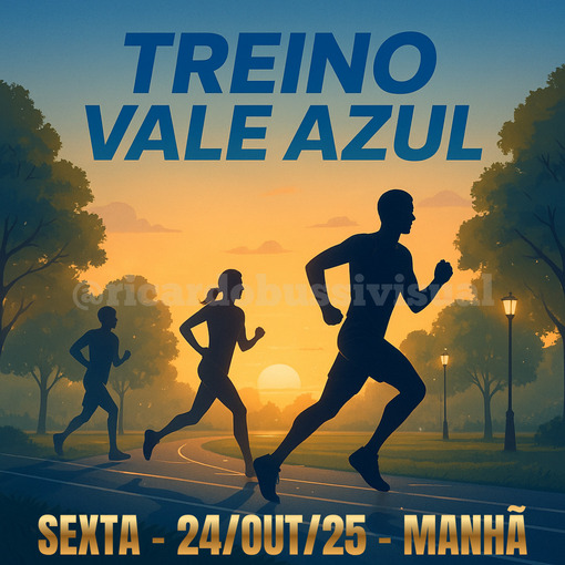 Event cover Treino Vale Azul - Manh Sexta