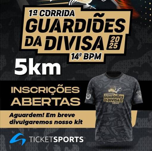 Capa do evento 1 Corrida da Guardies da Divisa 14 BPM