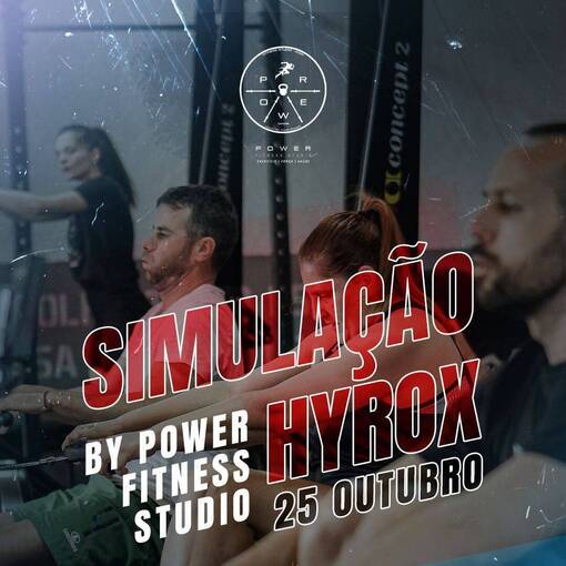 Capa do evento SIMULAO HYROX | BY POWER FITNESS STUDIO