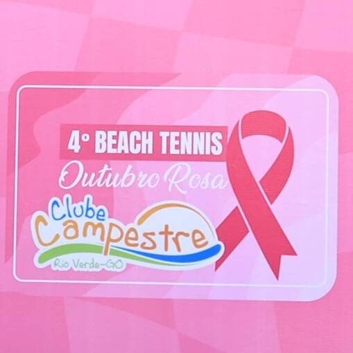 Event cover Beach tennis Outubro rosa Clube Campestre 