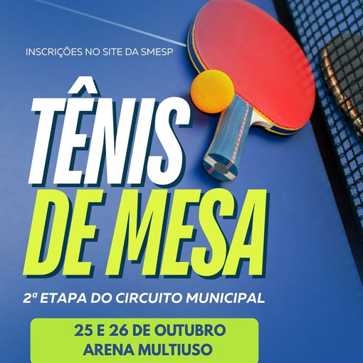 Portada del evento 2 Etapa do Circuito Municipal de Tnis de Mesa 