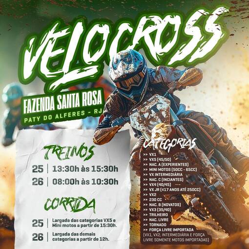 Portada del evento Velocross Fazenda Santa Rosa