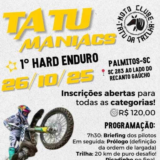1  HARD ENDURO TATU MANIACS - TATU DA TRILHA on Fotop