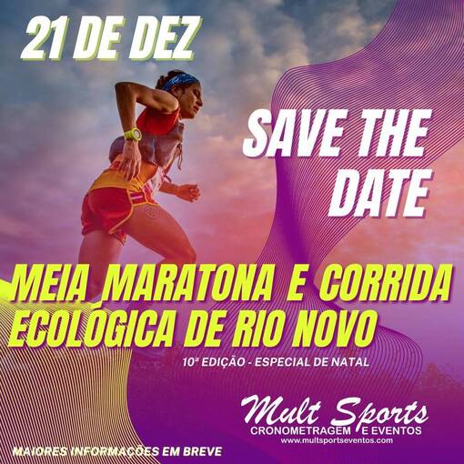 Event cover MEIA MARATONA E CORRIDA ECOLGICA DE RIO NOVO
