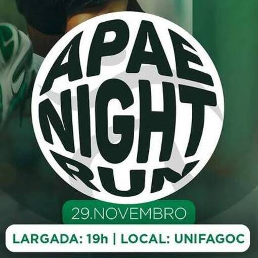 Capa do evento APAE NIGHT RUN - 4 EDIO