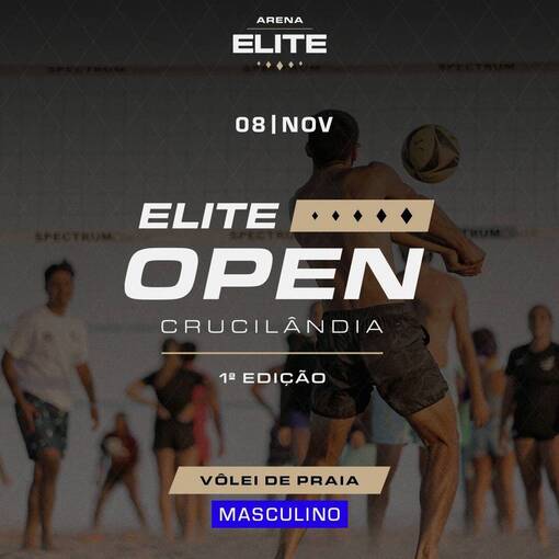 Portada del evento Open Elite Crucilndia - Volei de Praia Masculino