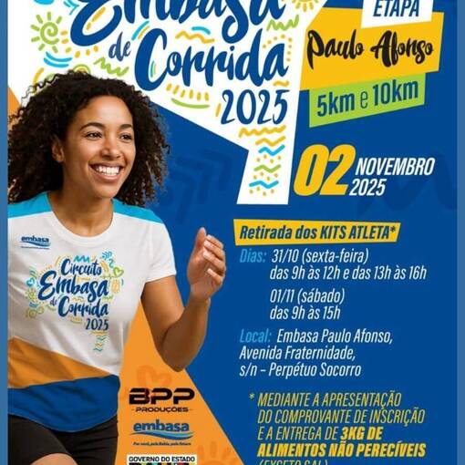 Capa do evento Circuito Embasa de Corrida 2025