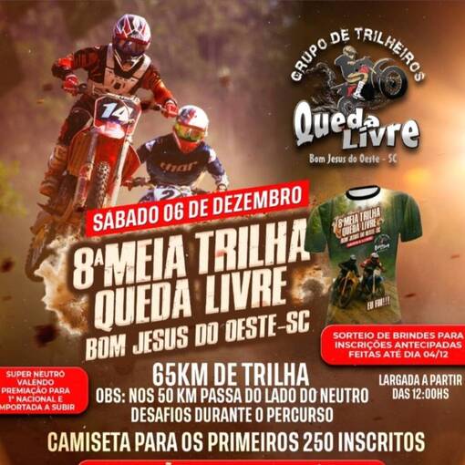 Event cover 8  MEIA TRILHA QUEDA LIVRE 