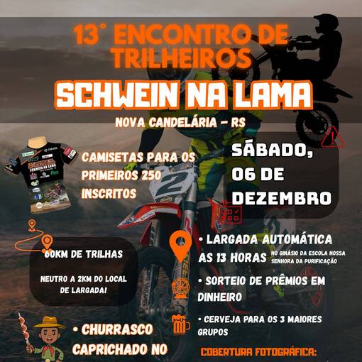Event cover 13  ENCONTRO DE TRILHEIROS SCHWEIN NA LAMA