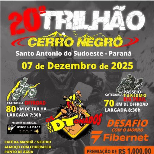 Event cover 20  TRILHO CERRO NEGRO - OS DTONADOS
