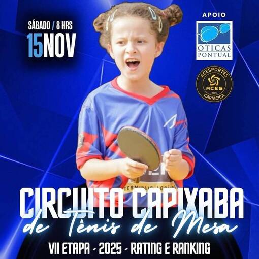 Couverture de l'�v�nement VII ETAPA DO CIRCUITO CAPIXABA DE T�NIS DE MESA 