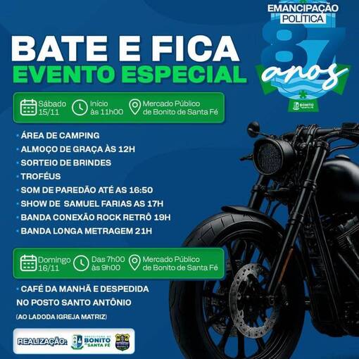 Event cover Bate e Fica - Bonito de Santa F�