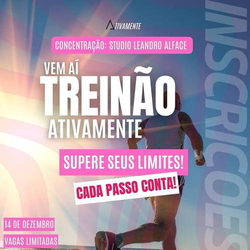 Event cover Treino Ativamente