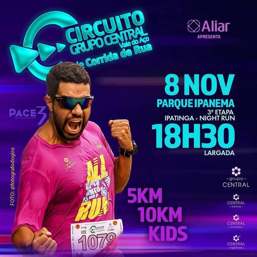 Event cover Circuito Grupo Central Night Run - Ipatinga