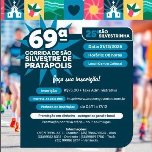 Capa do evento 69 Corrida de So Silvestre de Pratpolis