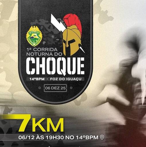 Event cover 1a Corrida Noturna do Choque