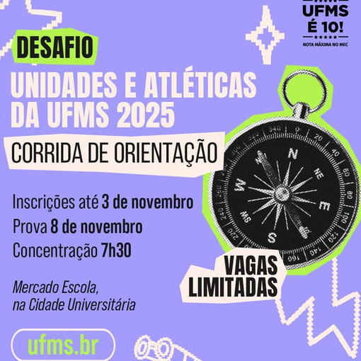 Event cover Desafio Unidades e Atlticas - corrida de orientao UFMS