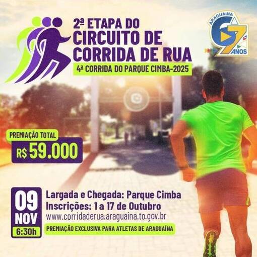 Event cover 2� Etapa do Circuito de Corrida de Rua 4� Corrida do Parque CIMBA-2025